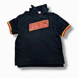 Houston Rockets Mitchell & Ness Heavyweight Short Sleeve Hoodie - Size XXL